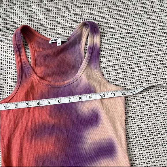 AGOLDE Rib Tank Bodysuit in Trip Tie Dye Size  XS - Picture 11 of 13